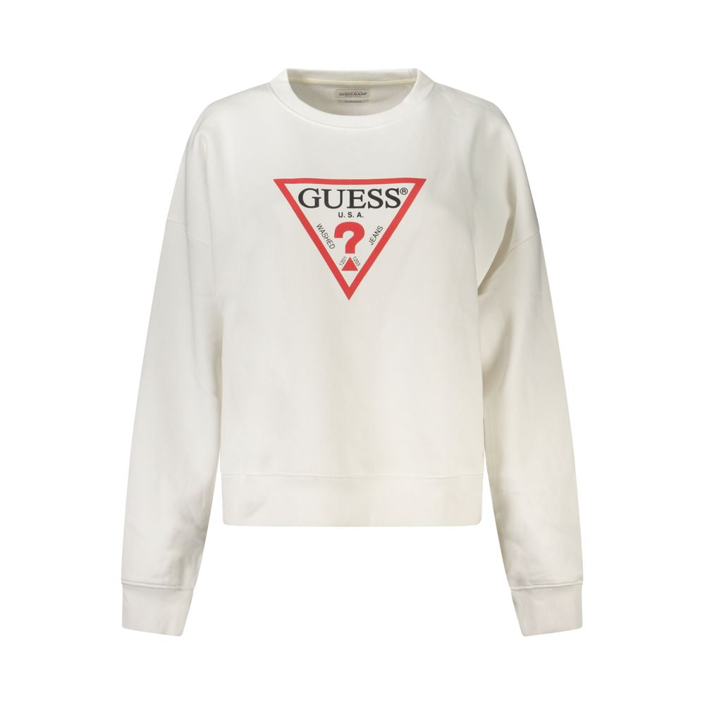 Guess Jeans White Cotton Women Sweater
